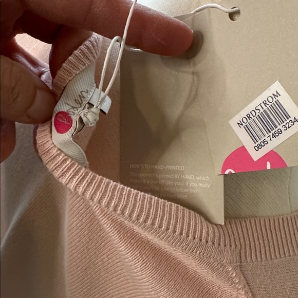 NWT Boden Light Pink Sweater with Red Glasses Motif - Picture 4 of 4